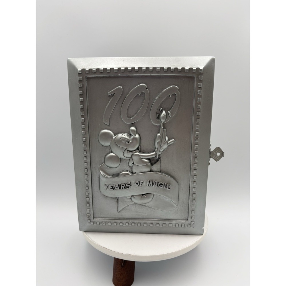 Walt Disney World Pewter Picture Frame Mickey Mouse Pin 100 Years Of Magic New